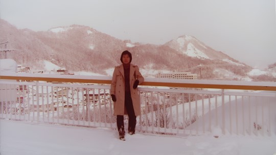 北海道札幌郊區村落雪景