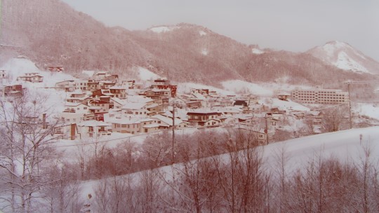 北海道札幌郊區村落雪景