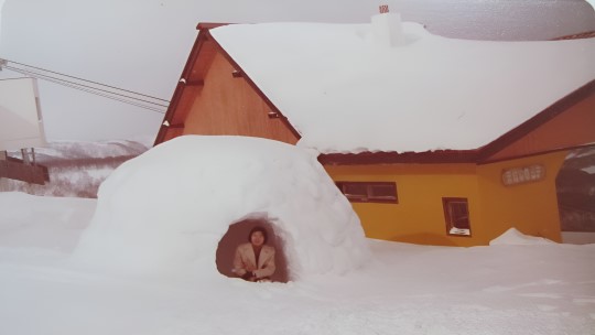 北海道小樽天狗山滑雪場 山腰優美雪景