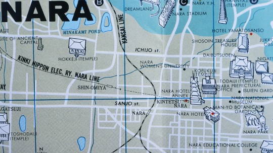 日本奈良遊覽地圖
