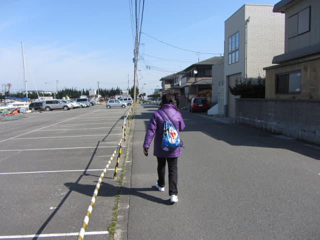 姪浜地鐵站步行往姪浜渡船場