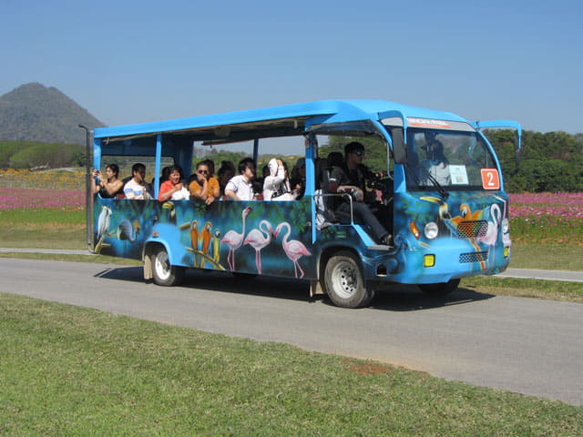 泰國清萊聖獅公園 遊園遊覽車