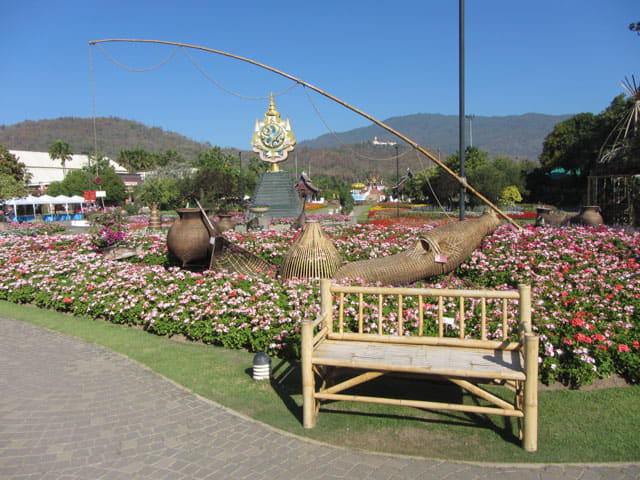 泰國清邁市 拉查帕皇家花園 (Royal Park Rajapruek) 花圃