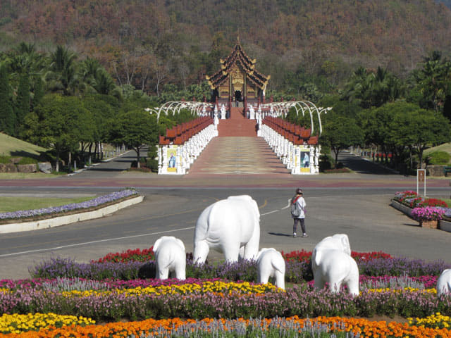 泰國清邁市拉查帕皇家花園 皇家樓閣 (Royal Pavillion) 入口