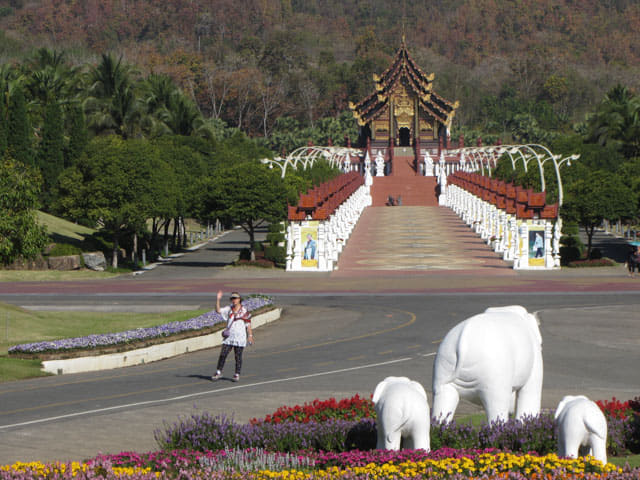 泰國清邁市拉查帕皇家花園 皇家樓閣 (Royal Pavillion) 入口