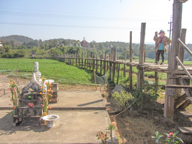 泰國 湄宏順 (Mae Hong Son) Su Tong Pae Bridge (Su Tong Pae 竹橋 / สะพานซูตองเป้) 入口