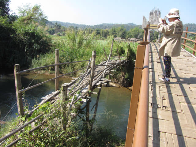 泰國 湄宏順 (Mae Hong Son) Su Tong Pae Bridge (Su Tong Pae 竹橋)  Sa Nga河