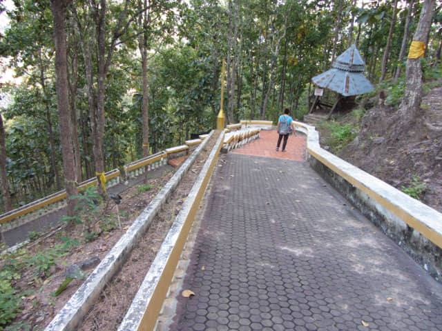 泰國 湄宏順 (Mae Hong Son) Wat Phra That Doi Kong Mu寺廟 登山路