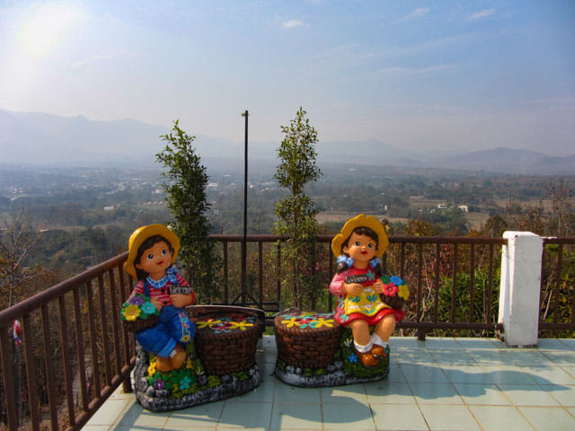 泰國 拜縣 (Pai) 白佛美茵寺 (Chedi Phra That Mae Yen) 展望台