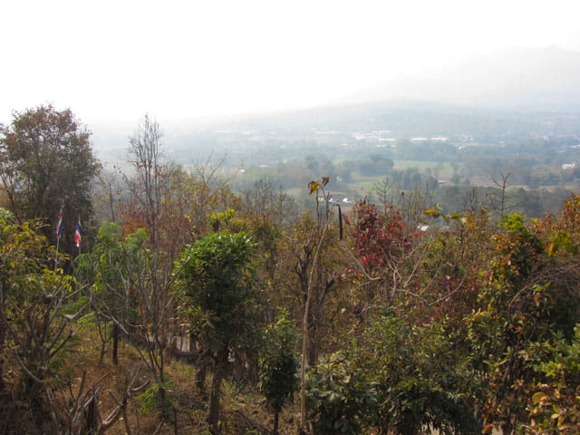 泰國 拜縣 (Pai) 白佛美茵寺 (Chedi Phra That Mae Yen) 展望台