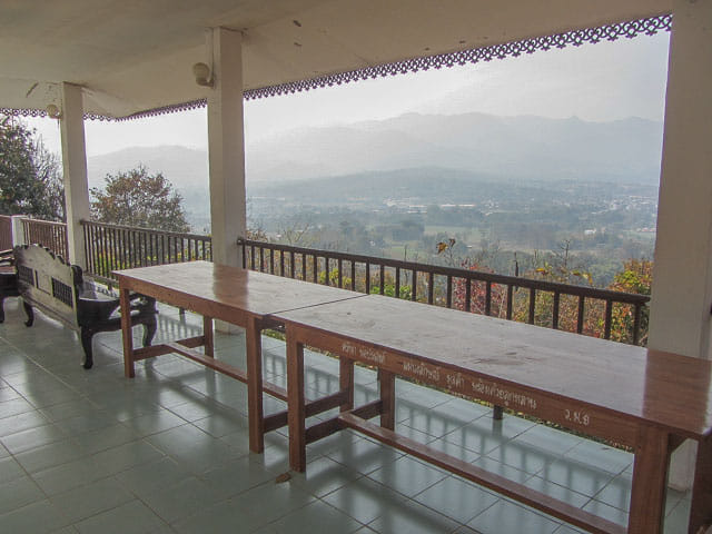 泰國 拜縣 (Pai) 白佛美茵寺 (Chedi Phra That Mae Yen) 展望台