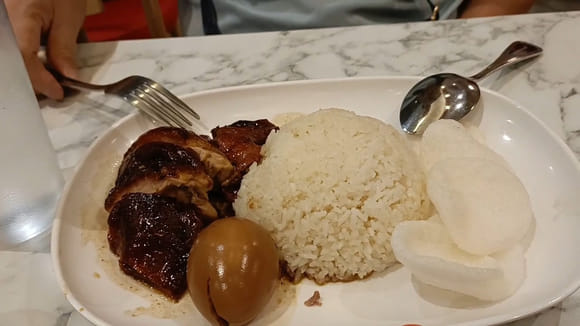 菲律賓馬尼拉 Hawker CHAN 燒雞飯、燒鴨飯、油菜