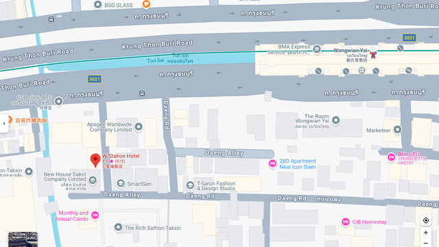 曼谷 Wongwian Yai W Station Hotel 