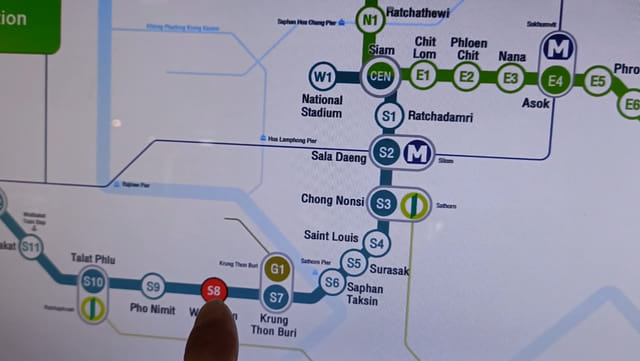 曼谷 BTS 拍耶泰站 去 Wongwian Yai 車票