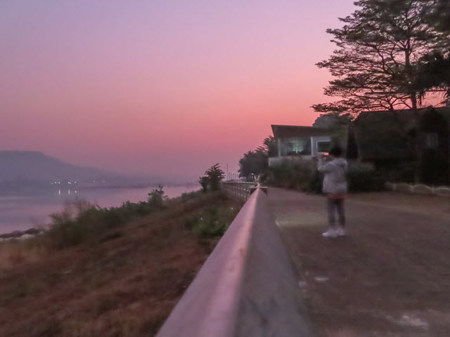 Khong Chiam 湄公河大清早景色