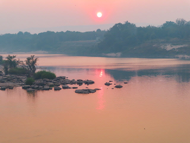 Khong Chiam 湄公河日出