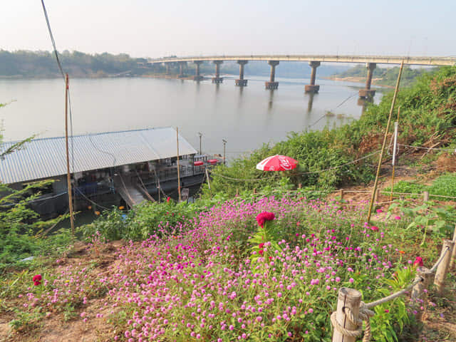 Khong Chiam 月河上 แพลำโขง 船屋餐廳